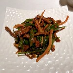 中国飯店 - 牛肉とピーマンの細切り炒め