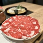 Shabushabu Nihon Ryouri Kisoji - 国産牛ロース肉(追加肉)