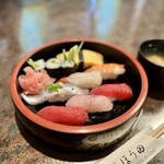 しほう田 - にぎり鮨ランチ … ¥1,300円（税込）