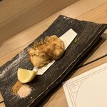 炭火肉焼き倉庫　CONOYOSHI - タチの天ぷら。濃厚クリーミーとはまさにこれ