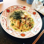 五右衛門 - 広島産牡蠣と帆立のペペロンチーノ
