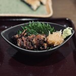 炭焼うなぎ ひつまぶし藤城 - 肝焼 ワサビポンズ