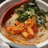 名駅de 焼肉 DOURAKU 名駅店 - 冷麺　これ普通の単品サイズ！　　　　　　　　　　　ミニかと思いきや、めっちゃボリュームある！
