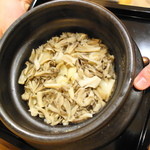 銀座おかもと - 舞茸と百合根のご飯