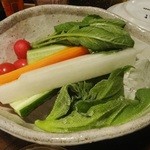 一丁目sakabaかんすけ - 「地元野菜のスティック」（480円）