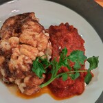 ビストロ マキムシ - 真鱈白子のアラビアータ1,800円税抜