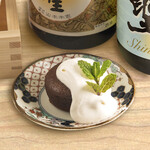 Sake lees fondant chocolate