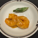 中国料理 カリュウ(ヨコハマ グランド インターコンチネンタル ホテル) - 海老のウニソース炒め