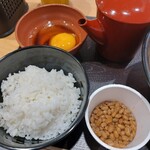 Kakiage Juuwari Soba Chousuke - 納豆とたまご