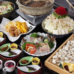 Izakaya Fuu Famiri Resutoran Icchou - 
      飲み放題
      もつ鍋と食べて得する大満足コース(飲み放題2時間付)