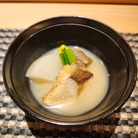 池袋 すし 福寿 - ぶり大根、酒粕仕立て