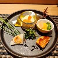 池袋 すし 福寿 - 前菜盛り合わせ