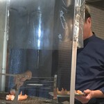 馳走西健一 - 赤座海老を炭火焼き