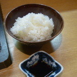みよし - 白ごはん、お造里の醤油