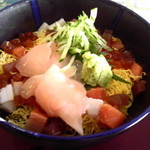 ゆにごこち - 彩り海鮮バラ寿司（ハーフ）　７５０円　