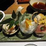 えびす鯛 新潟駅前店 - 前菜５点盛り