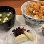 天ぷら 阿部 - ミニかき揚げ丼