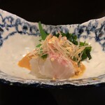 魚菜 由良 - 鯛の胡麻醤油