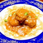 Stewed large shrimp with chili sauce