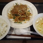 Ouki Chuubou - レバニラ定食　レバーたっぷりで￥693-