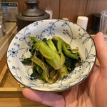 喜林 - なんだっけ小松菜だか芥蘭菜だかをショーガと炒めた奴。ご亭主の出自をよく表す