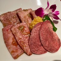 游玄亭 ホテルニューオータニ大阪店 - 特選サーロイン焼、上カルビ焼、タン塩焼