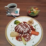 にじいろダイニング - 料理写真:ハンバーグステーキ