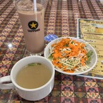 Mothi Maharu - スープ、サラダ、ドリンク