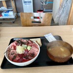 寺田屋商店 - マグロのぶつ丼セット