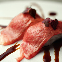 A-4認定近江牛「肉の王様サーロイン」肉寿司　-2貫-