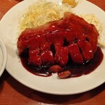 大阪トンテキ - トンテキ定食。ハンバーグも食べてみよっと