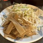 麺処 こまとよ - おつまみメンマ、もやし
