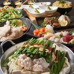 ちょんまげ - 【お得なコース（飲み放題付）】名物！ちょんまげの秘伝モツ鍋＆超新鮮なお刺身付きで3,500円～ご用意しております！