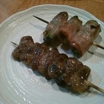 Sumiyaki Yakitori Sumiya - ししとうベーコン、ハツ