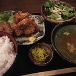 佐賀県三瀬村ふもと赤鶏 - からあげ定食