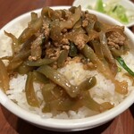 唐朝刀削麺 - ザーサイご飯