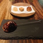 Burnt Ends - プチフール (マシュマロ、フルーツパテ、ファッジ、フィナンシェ)