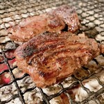 Charcoal-grilled beef skirt steak