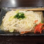 朝伊名 - 油そうめん。