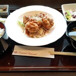 レストラン清風 - 清風ランチA（チキン唐揚げ　油淋鶏風）1100円