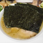 家系ラーメン 近藤家 - 塩チャーシューメン1150円のり増し100円