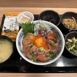 Uodokoro Hiraku - 鰤の漬け丼定食¥1,000-(ある日の限定ランチ)