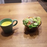 Danbo CAFE&HAMBURG - スープ、ミニサラダ