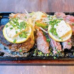 55steak - ヒレステーキハンバーグコンボ