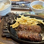 Buronko Biri - 炭焼きがんこハンバーグランチ　1,408円