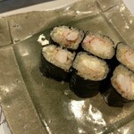 寿し肴和志 - ◉ 海老マヨ細巻　500円
      　　海老がしっかり入っていて美味しかったです❗️