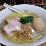 塩そば専門店 桑ばら - ホルモン出汁の塩と鰻丼の定食