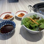 Yakiniku Tajimaya - セットのサラダ