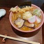 麺切り 白流 - 特製天ぷら焼干し味噌