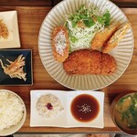 Cafe masao? - ミックスフライの定食です